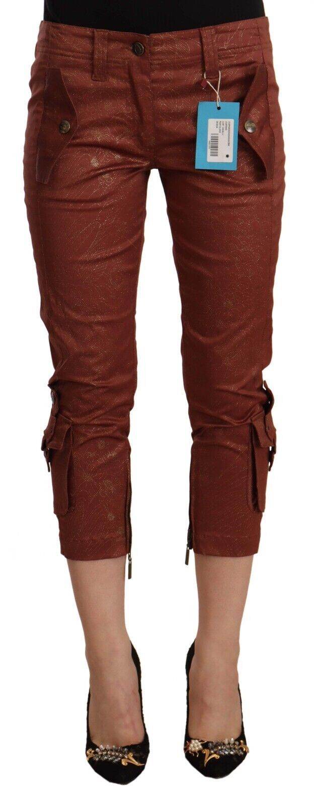Just Cavalli Elegante Cropped Mid Waist Baumwollhose - Léoré