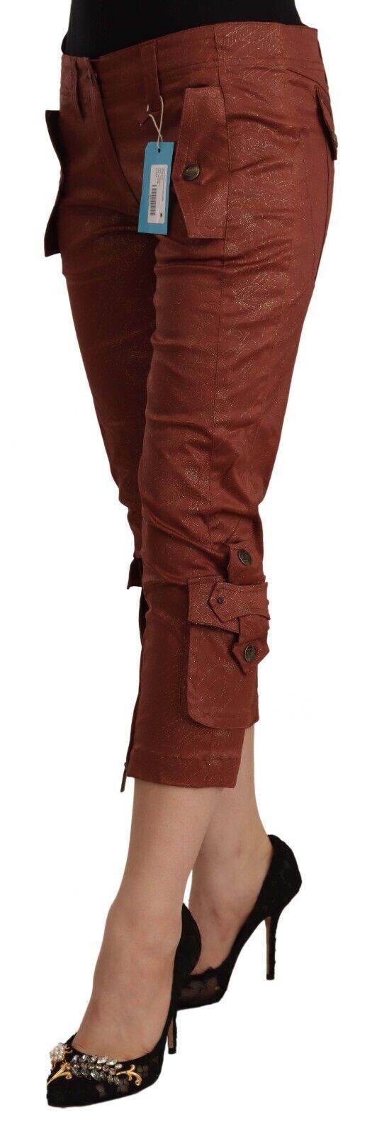 Just Cavalli Elegante Cropped Mid Waist Baumwollhose - Léoré