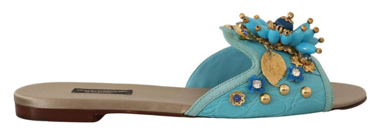 Dolce & Gabbana Exquisite Sandalen aus exotischem Leder mit Kristallverzierungen - Léoré