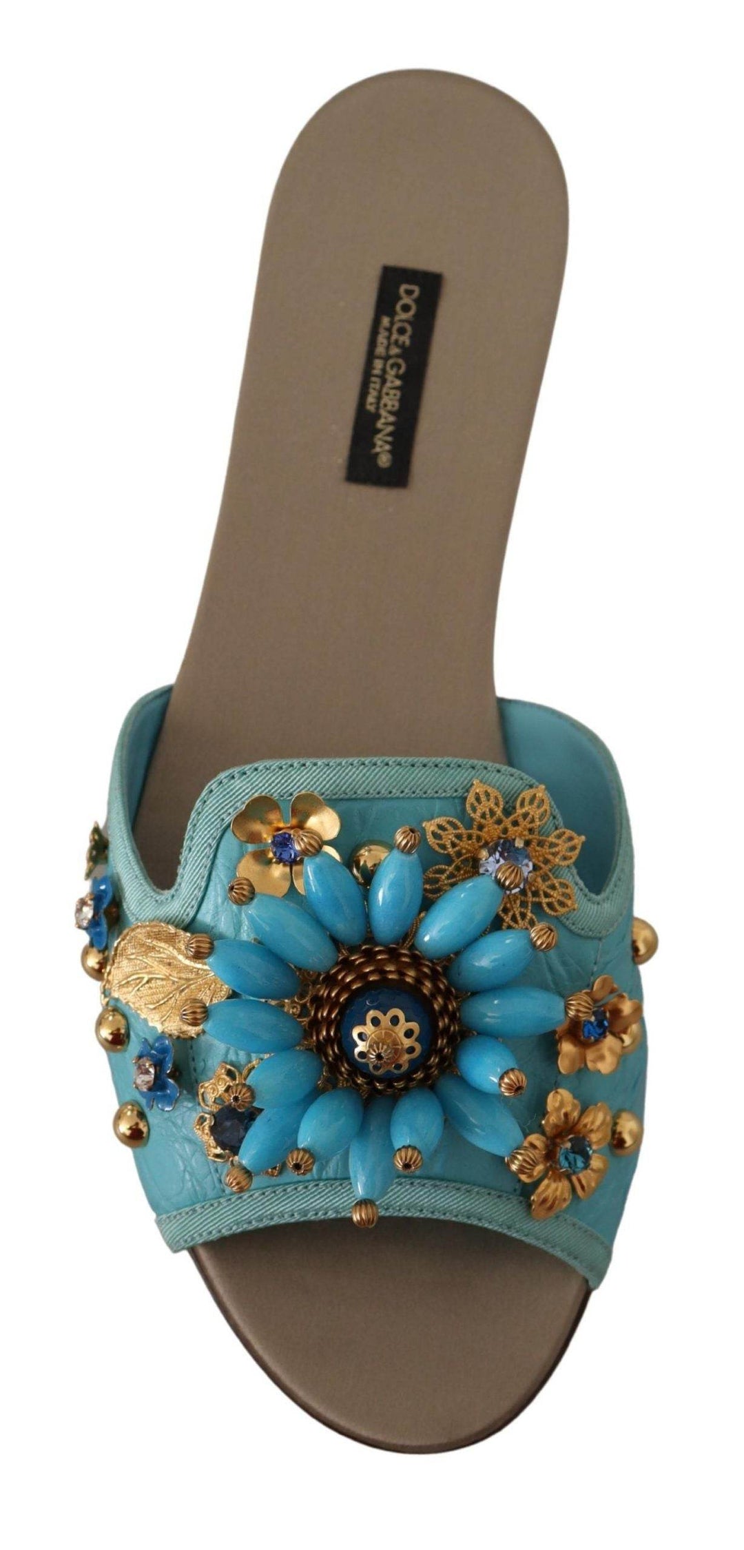 Dolce & Gabbana Exquisite Sandalen aus exotischem Leder mit Kristallverzierungen - Léoré
