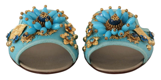 Dolce & Gabbana Exquisite Sandalen aus exotischem Leder mit Kristallverzierungen - Léoré