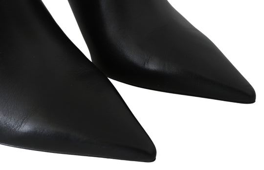 Jimmy Choo Elegante Schwarz-Gold Leder Pumps