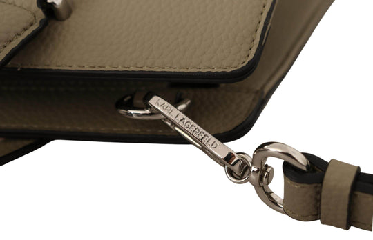 Karl Lagerfeld Bezaubernde salbeigrüne Ledertasche - Léoré