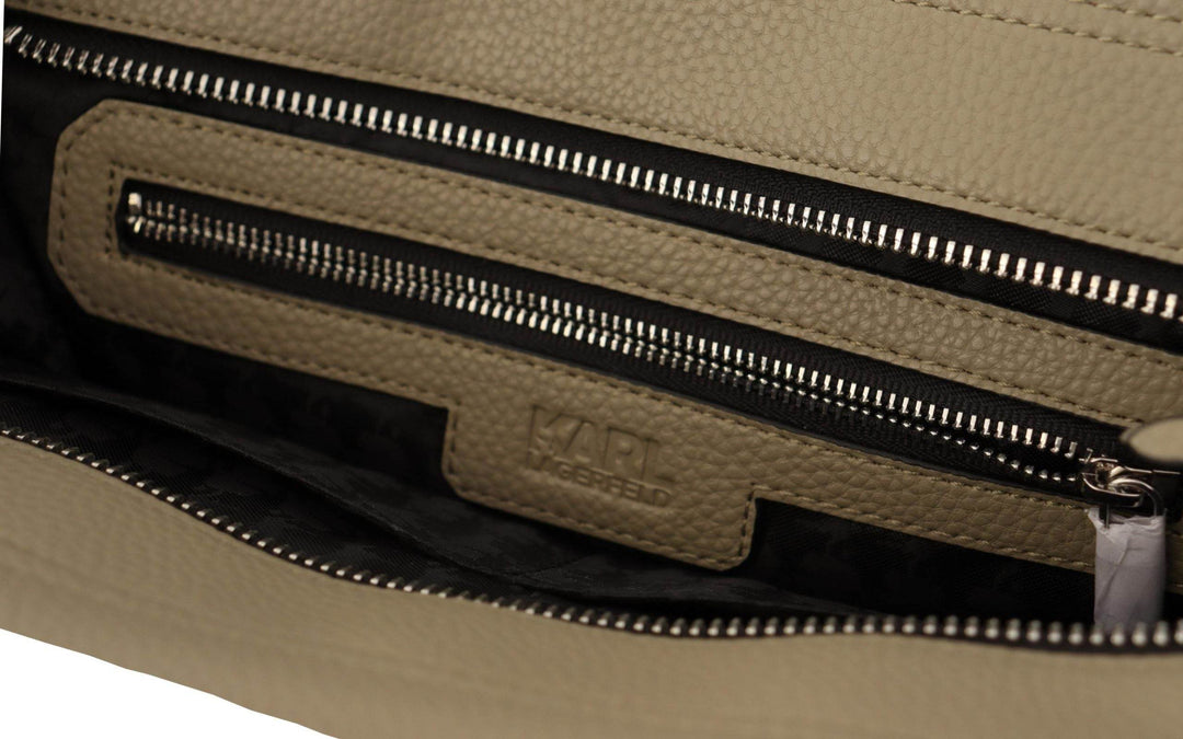 Karl Lagerfeld Bezaubernde salbeigrüne Ledertasche - Léoré