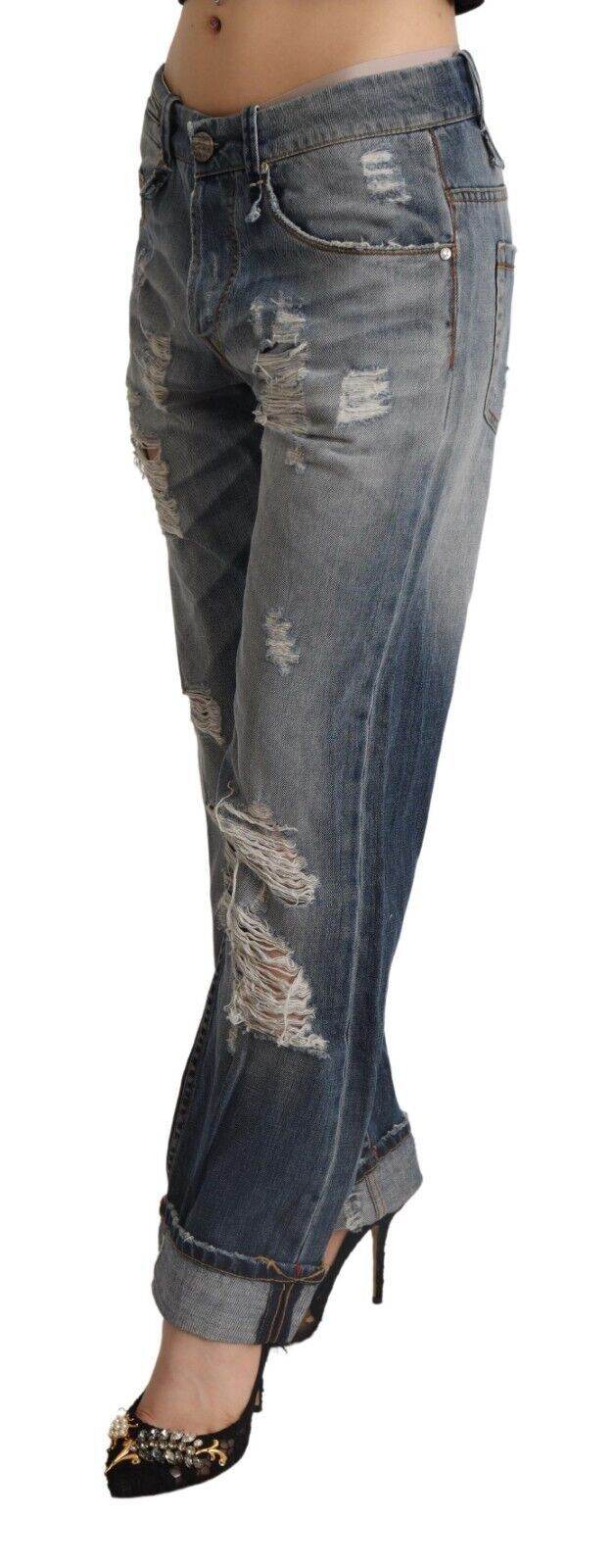 Acht Chic Mid Waist Baggy Fit Denim - Léoré