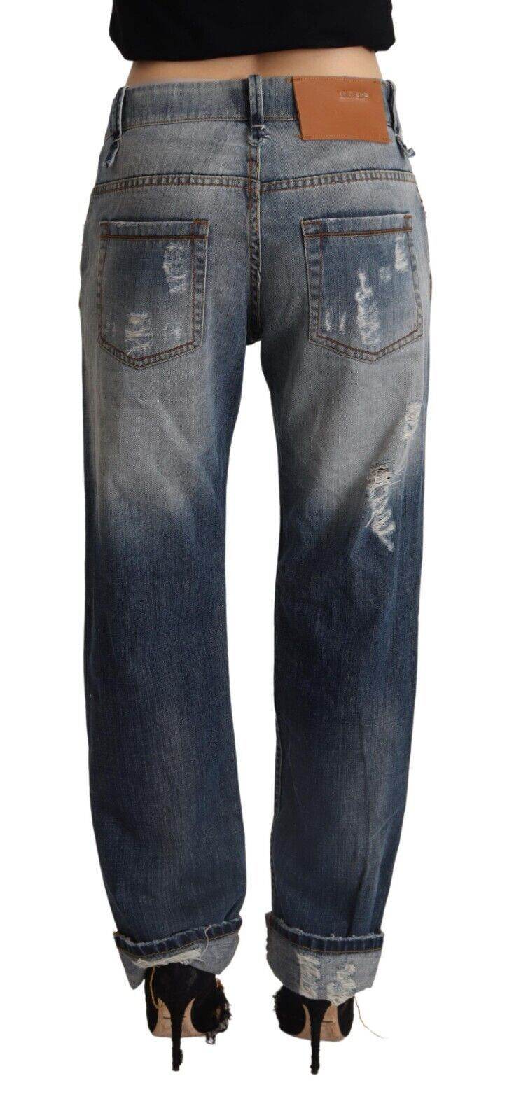 Acht Chic Mid Waist Baggy Fit Denim - Léoré