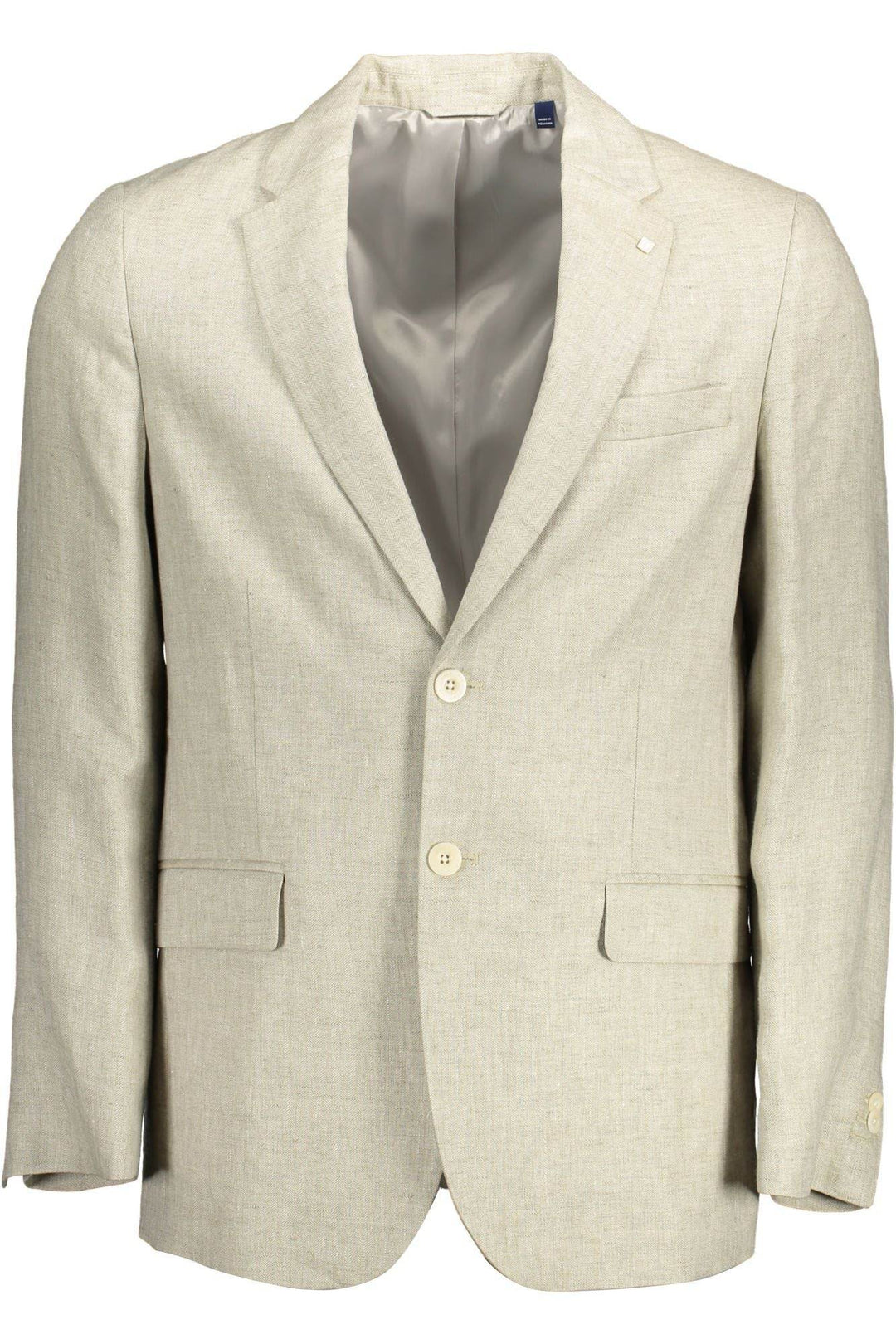 Gant Klassische Jacke aus Leinen in Beige mit Logo-Details - Léoré