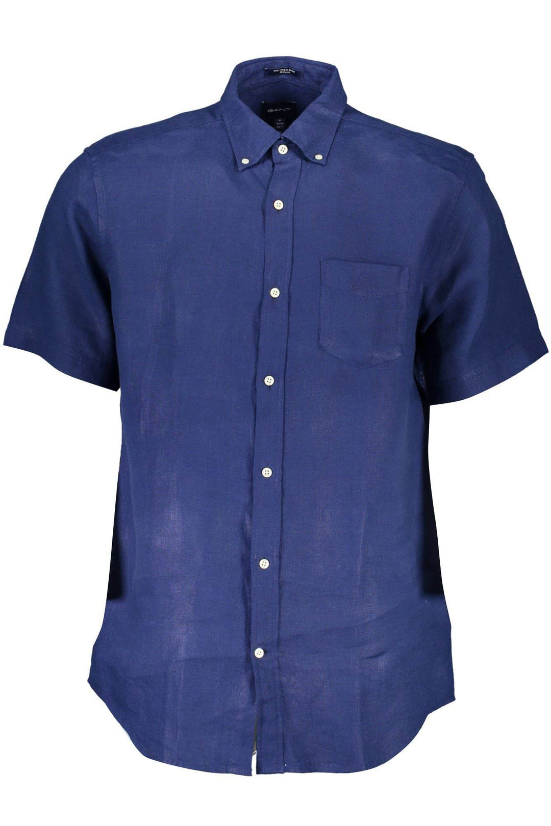 Gant Elegantes blaues Leinenhemd mit Knopfleiste - Léoré