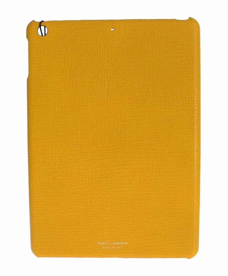 Dolce & Gabbana Schicke Tablet-Tasche aus gelbem Leder - Léoré