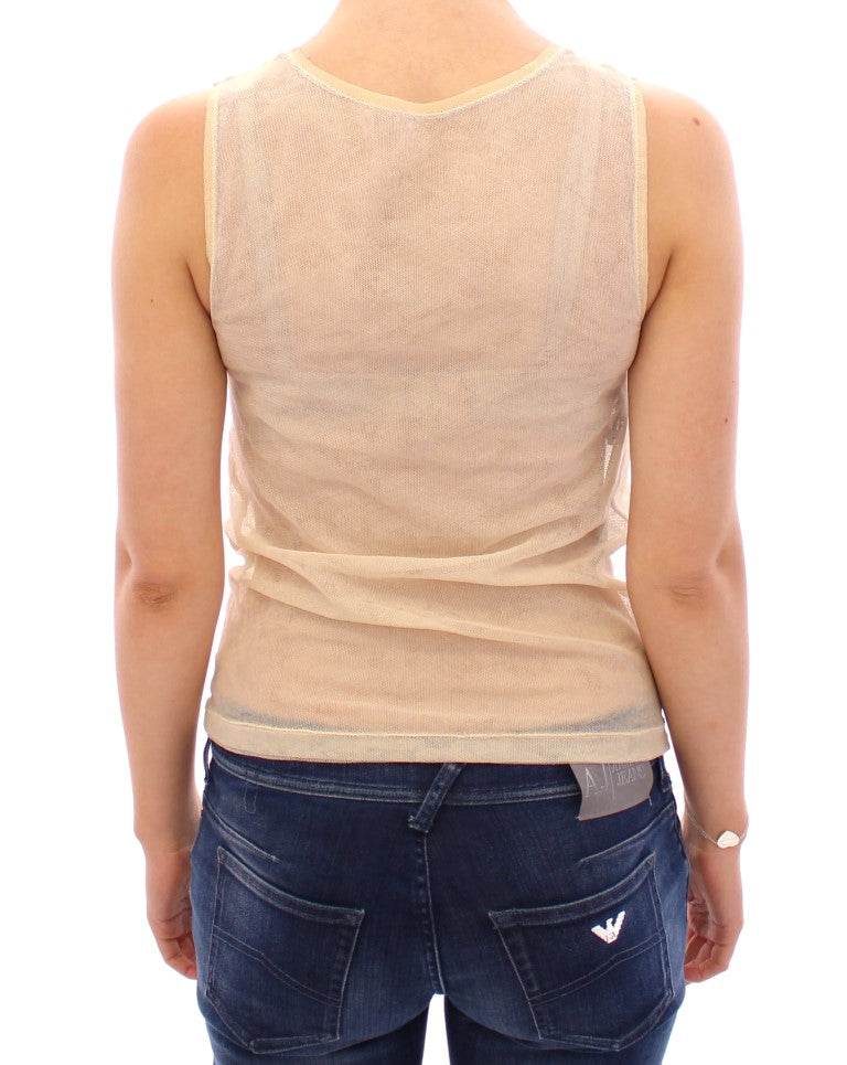 Dolce & Gabbana Elegantes beigefarbenes Tank Top Bluse - Léoré