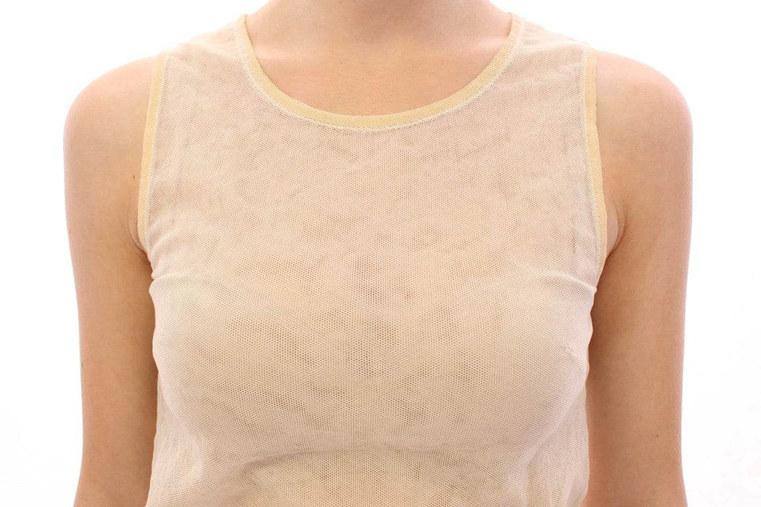 Dolce & Gabbana Elegantes beigefarbenes Tank Top Bluse - Léoré