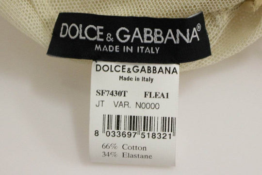 Dolce & Gabbana Elegantes beigefarbenes Tank Top Bluse - Léoré