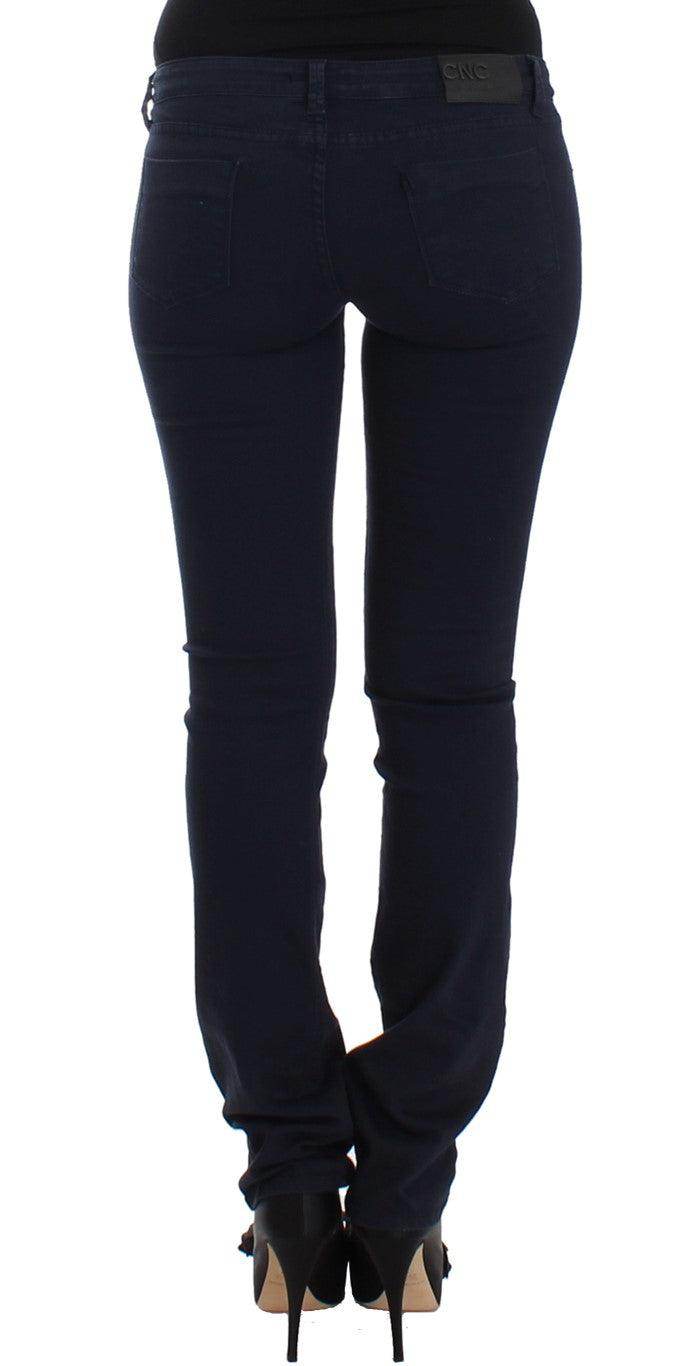 Costume National Chic Blue Straight Leg Denim Delight - Léoré