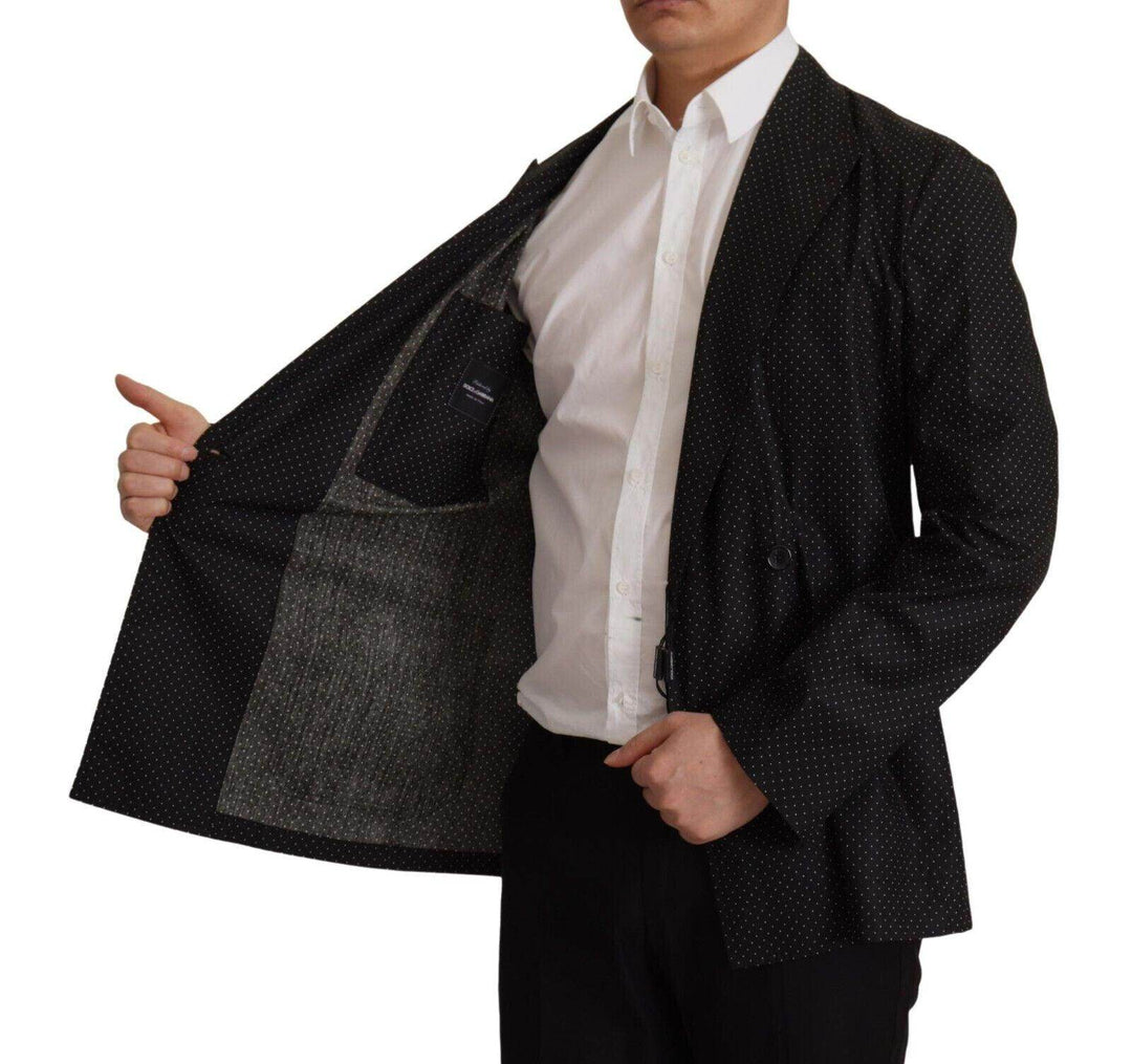 Dolce & Gabbana Gepunkteter schlanker Zweireiher-Blazer - Léoré