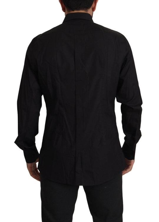Dolce & Gabbana Elegantes schwarzes Smokinghemd - Slim Fit - Léoré