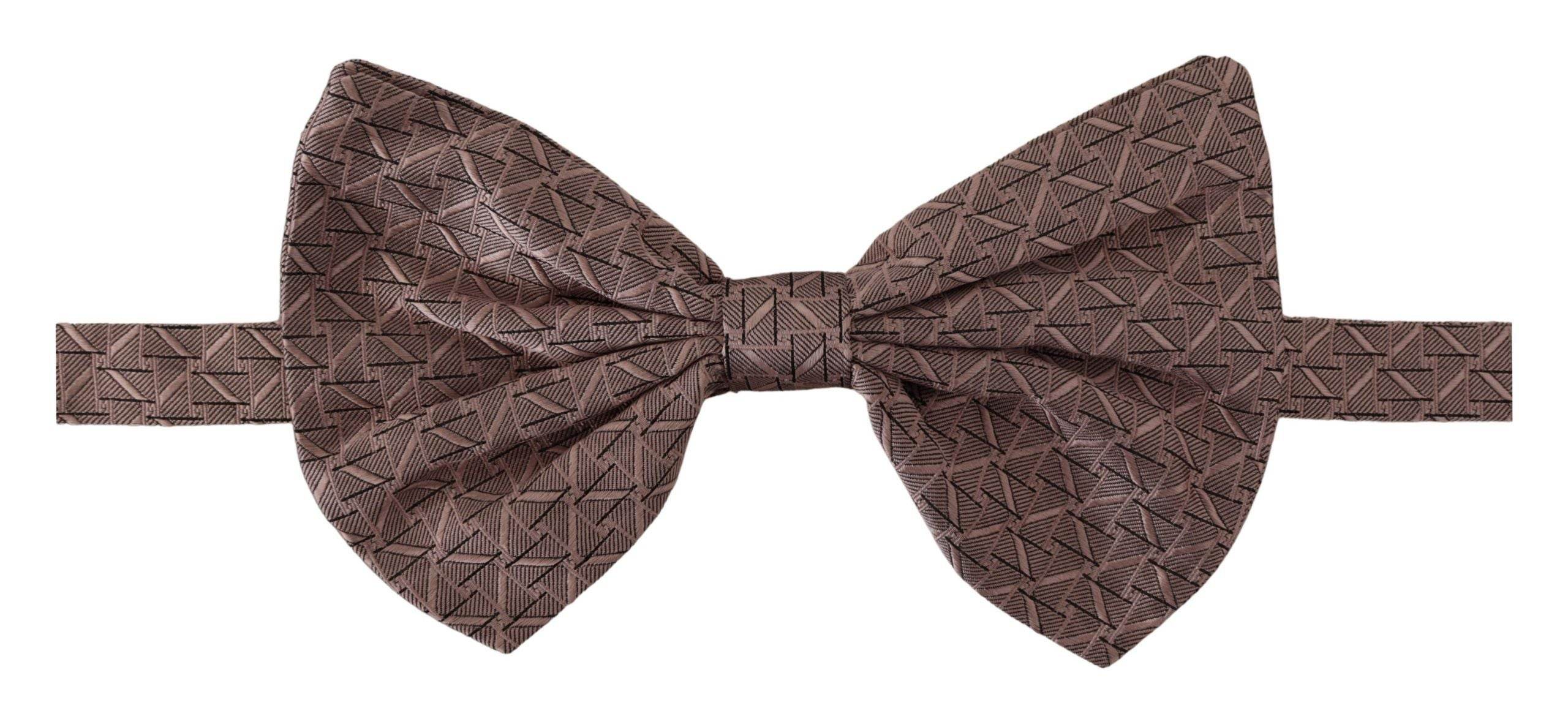 Dolce & Gabbana Elegante graue Seidenfliege - Formalität für Männer - Léoré