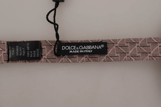 Dolce & Gabbana Elegante graue Seidenfliege - Formalität für Männer - Léoré