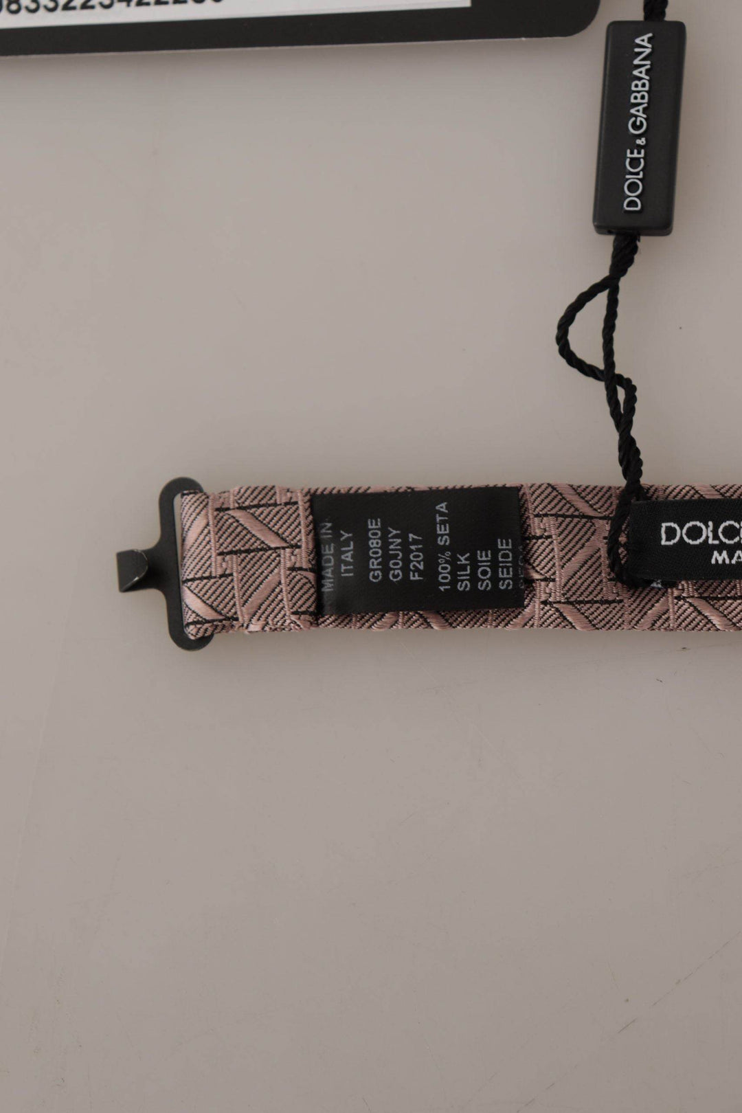 Dolce & Gabbana Elegante graue Seidenfliege - Formalität für Männer - Léoré