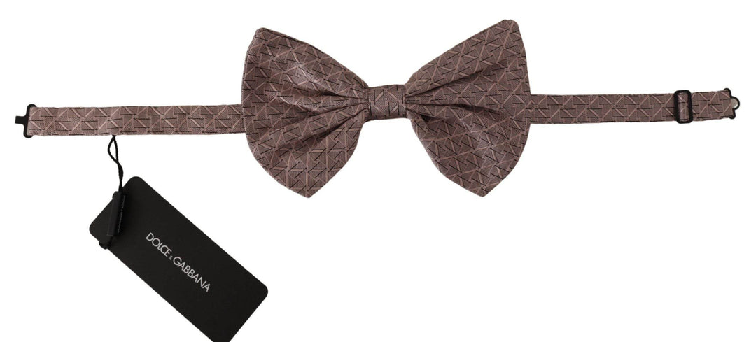 Dolce & Gabbana Elegante graue Seidenfliege - Formalität für Männer - Léoré
