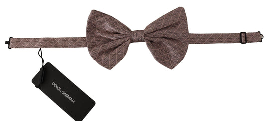 Dolce & Gabbana Elegante graue Seidenfliege - Formalität für Männer - Léoré