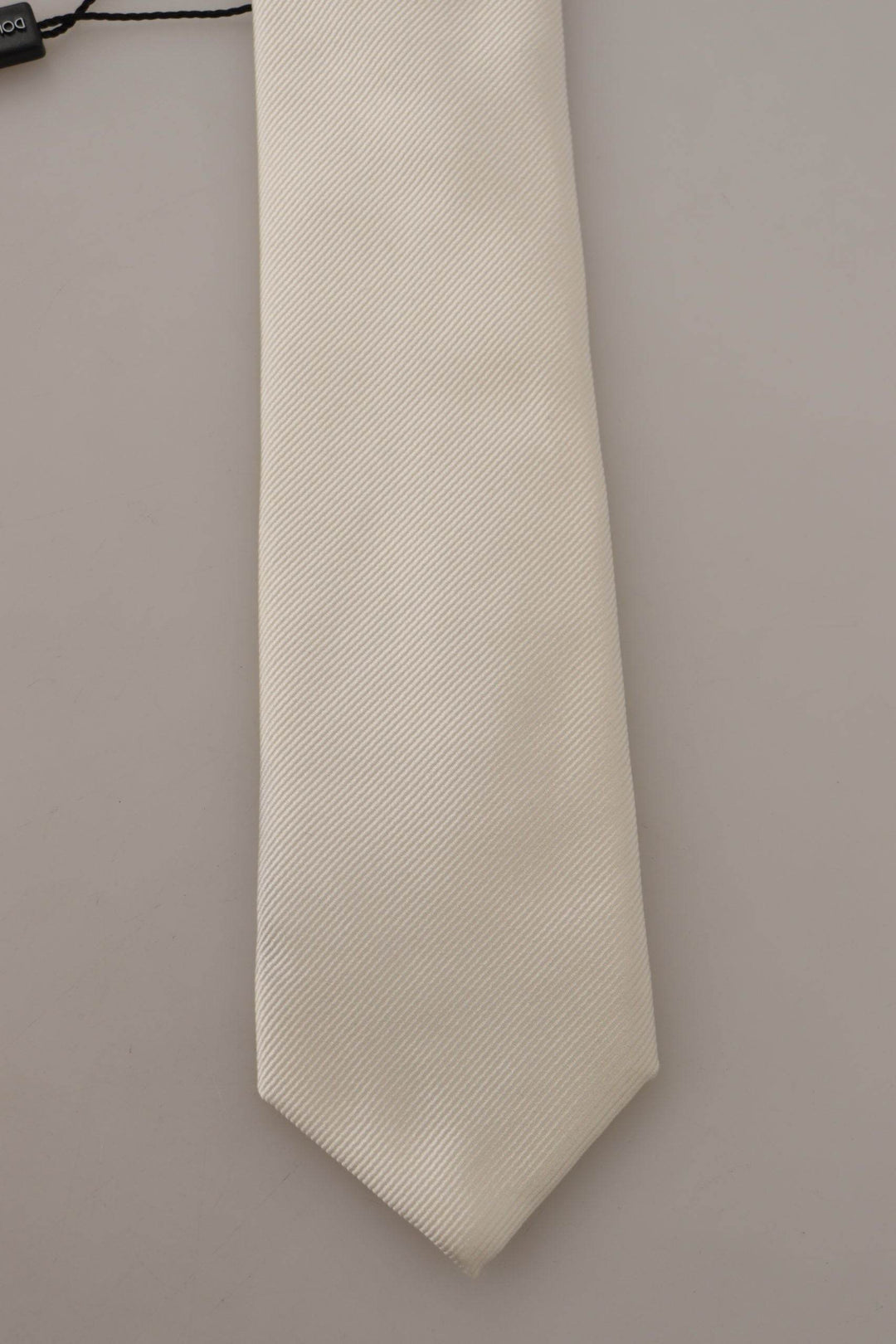 Dolce & Gabbana Elegante weiße Seidenkrawatte für Herren - Léoré