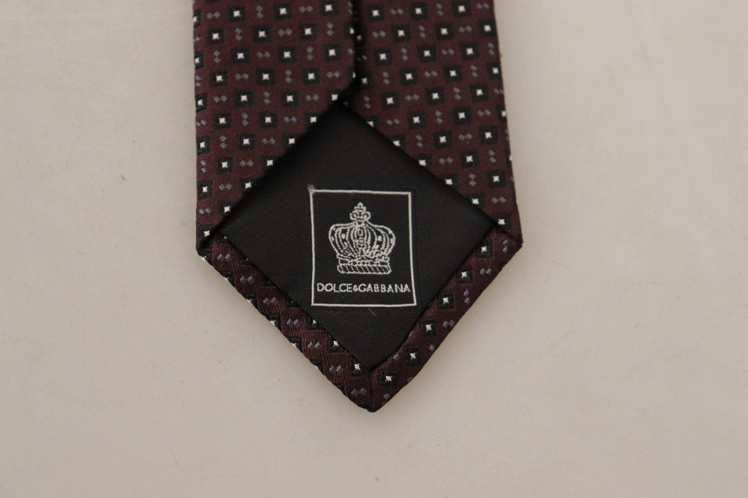 Dolce & Gabbana Elegante Geometrische Seidenfliege - Léoré