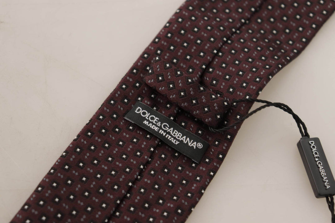 Dolce & Gabbana Elegante Geometrische Seidenfliege - Léoré