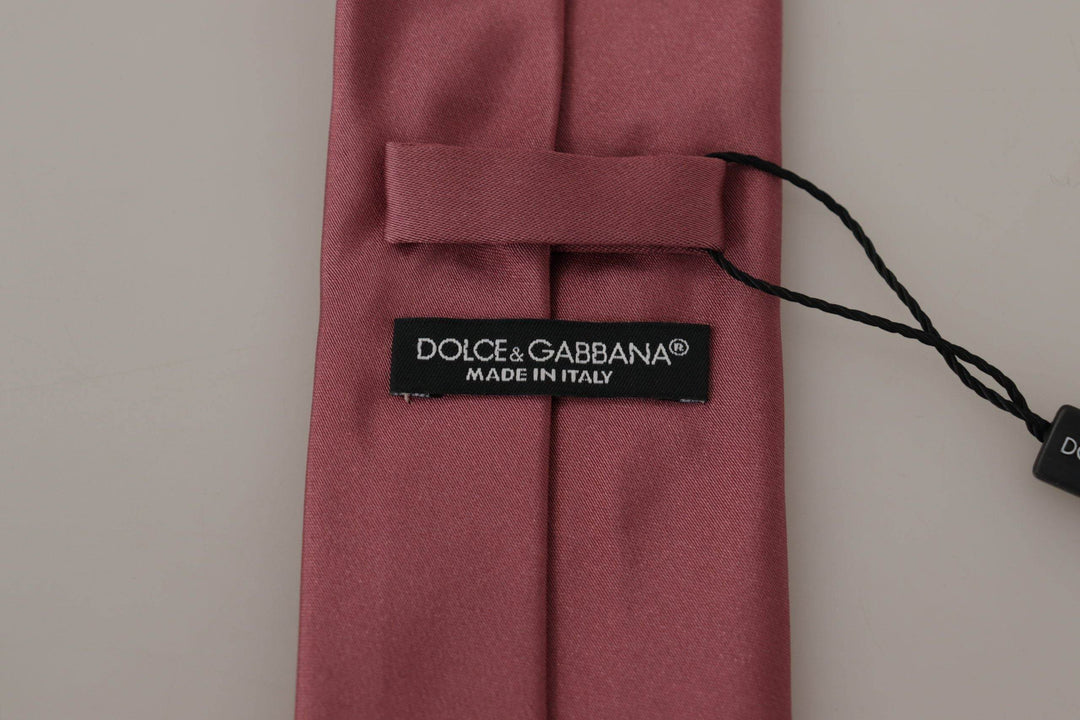 Dolce & Gabbana Elegante rosa Seidenfliege - Léoré