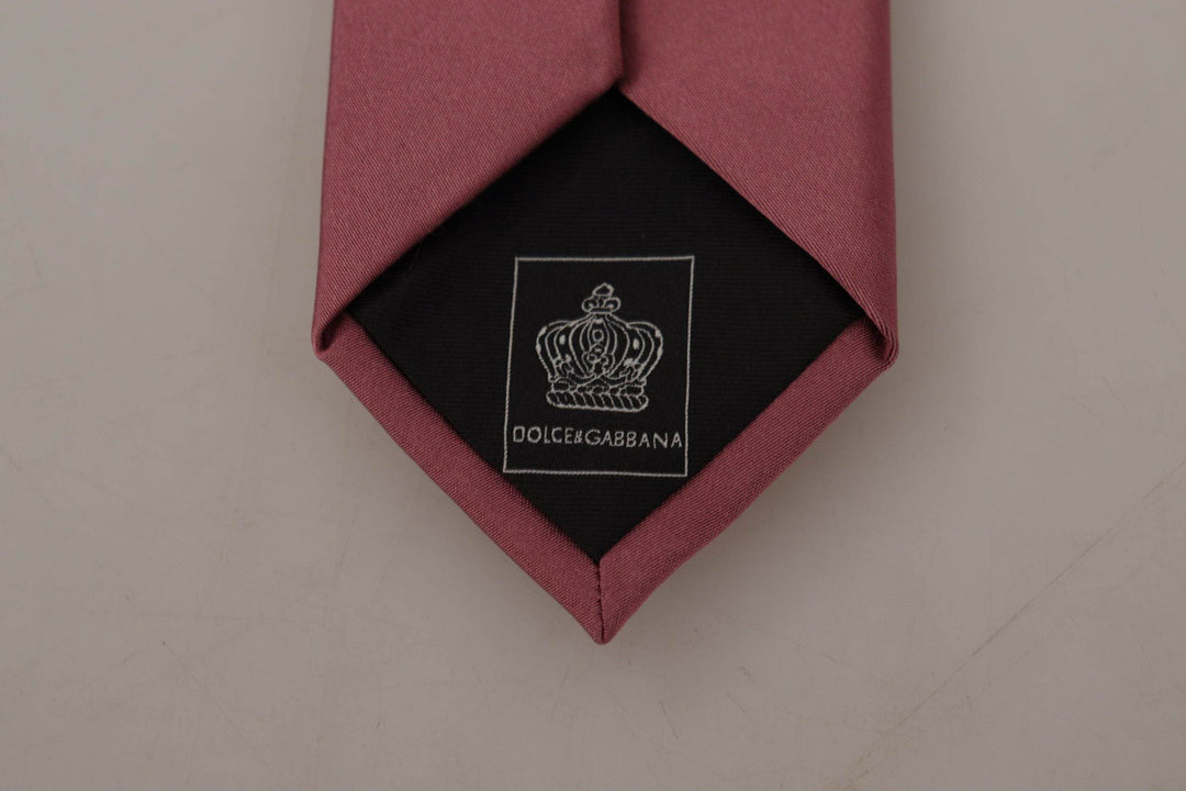 Dolce & Gabbana Elegante rosa Seidenfliege - Léoré