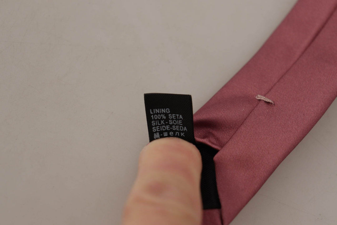 Dolce & Gabbana Elegante rosa Seidenfliege - Léoré