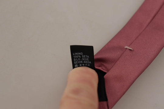 Dolce & Gabbana Elegante rosa Seidenfliege - Léoré