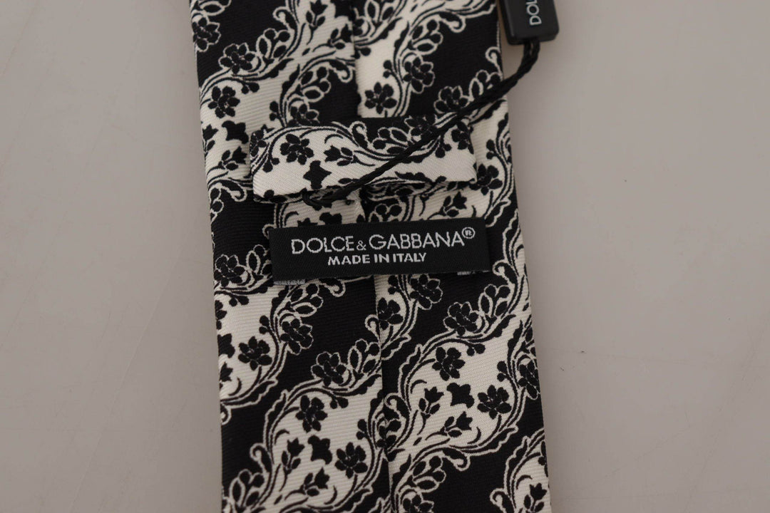 Dolce & Gabbana Elegante Seidenfliege mit Blumendruck - Léoré