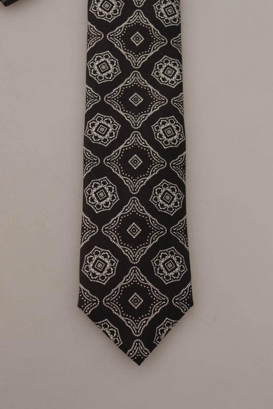 Dolce & Gabbana Elegante Geometrische Seidenfliege - Léoré