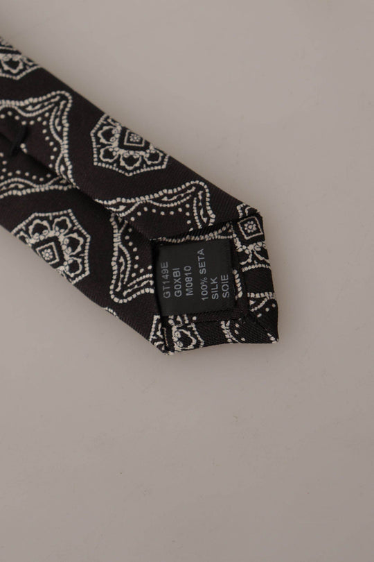 Dolce & Gabbana Elegante Geometrische Seidenfliege - Léoré