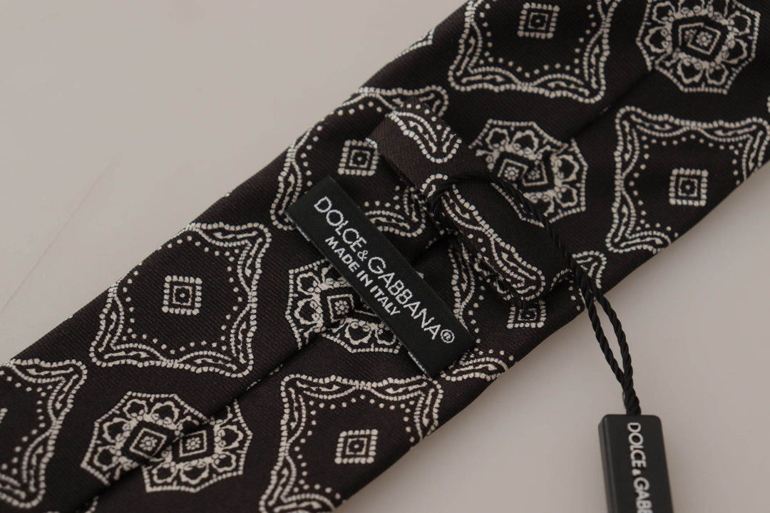 Dolce & Gabbana Elegante Geometrische Seidenfliege - Léoré