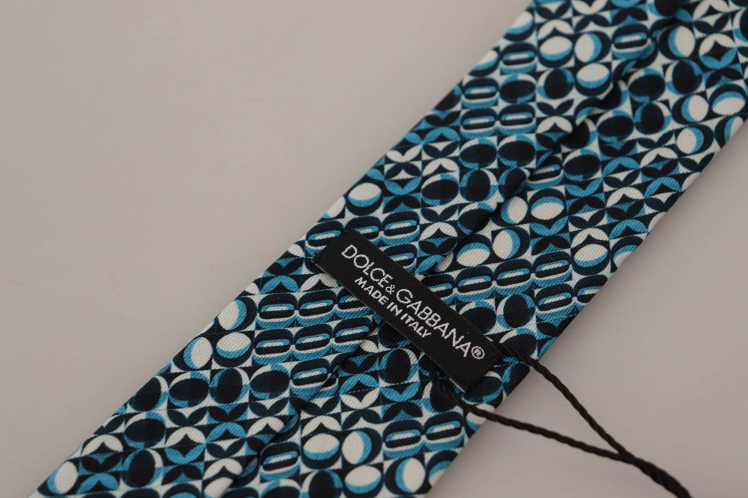 Dolce & Gabbana Elegante Seidenfliege Blau - Léoré