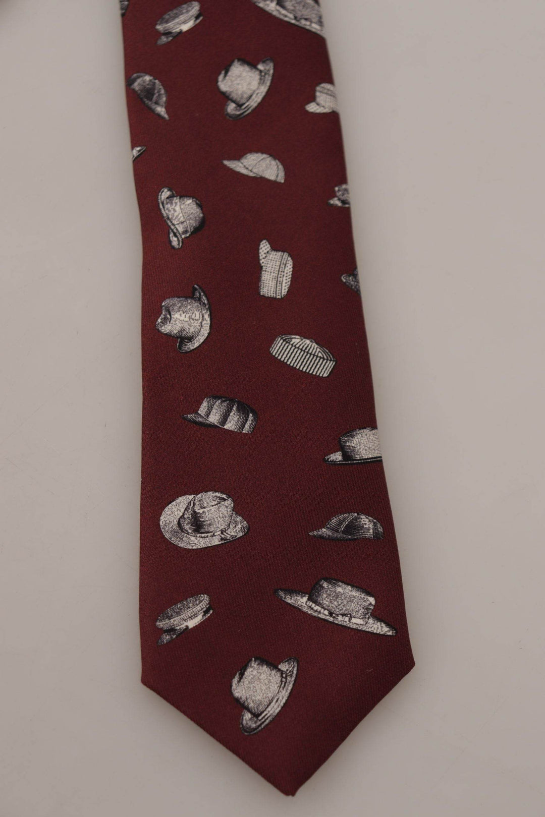 Dolce & Gabbana Maroon Elegance Seidenkrawatte - Léoré