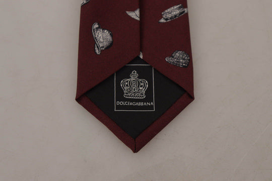 Dolce & Gabbana Maroon Elegance Seidenkrawatte - Léoré