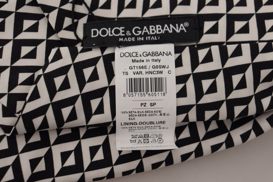 Dolce & Gabbana Elegante schwarze Seidenkrawatte für den eleganten Gentleman - Léoré