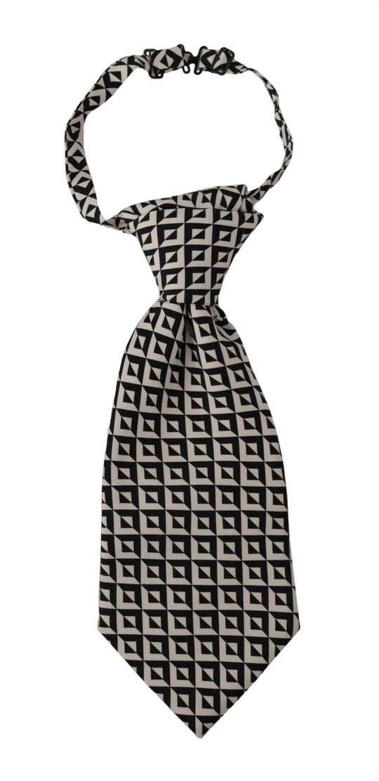Dolce & Gabbana Elegante schwarze Seidenkrawatte für den eleganten Gentleman - Léoré