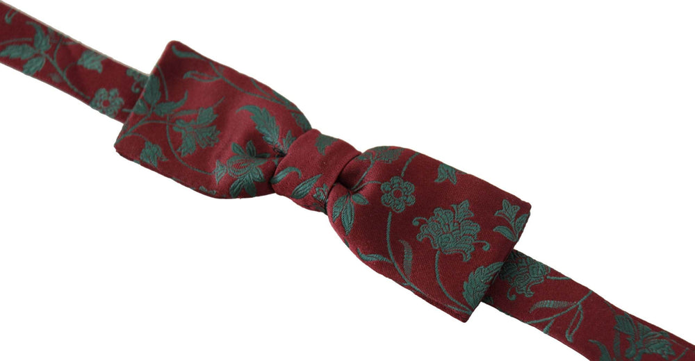 Dolce & Gabbana Elegante kastanienbraune gemusterte Fliege - Léoré