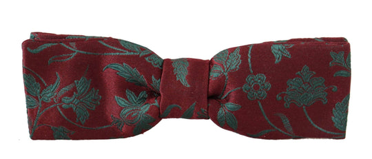 Dolce & Gabbana Elegante kastanienbraune gemusterte Fliege - Léoré