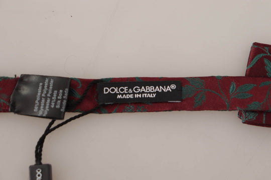Dolce & Gabbana Elegante kastanienbraune gemusterte Fliege - Léoré