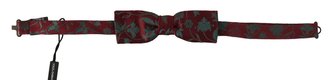 Dolce & Gabbana Elegante kastanienbraune gemusterte Fliege - Léoré