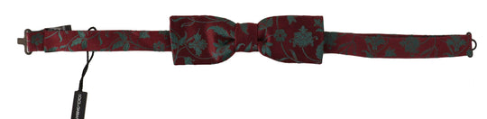 Dolce & Gabbana Elegante kastanienbraune gemusterte Fliege - Léoré