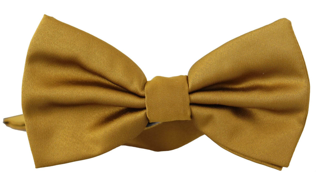 Dolce & Gabbana Elegante senffarbene Seidenfliege - Léoré