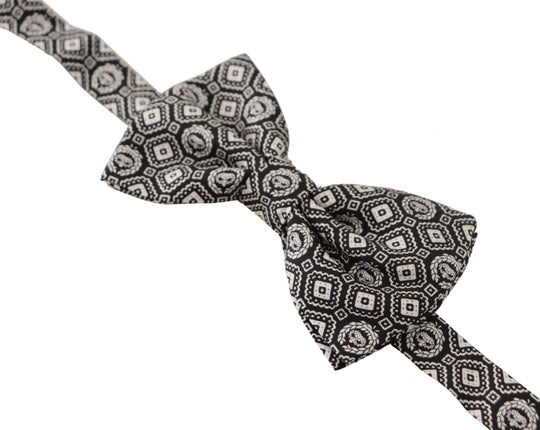 Dolce & Gabbana Elegante schwarze Seidenfliege - Léoré