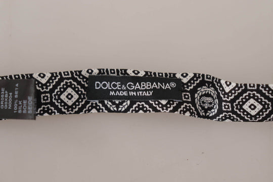 Dolce & Gabbana Elegante schwarze Seidenfliege - Léoré