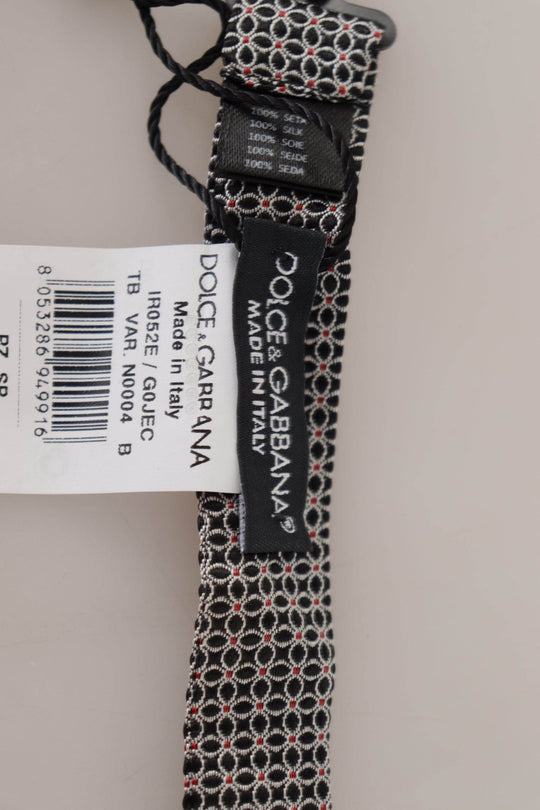 Dolce & Gabbana Elegante schwarze Seidenfliege - Léoré