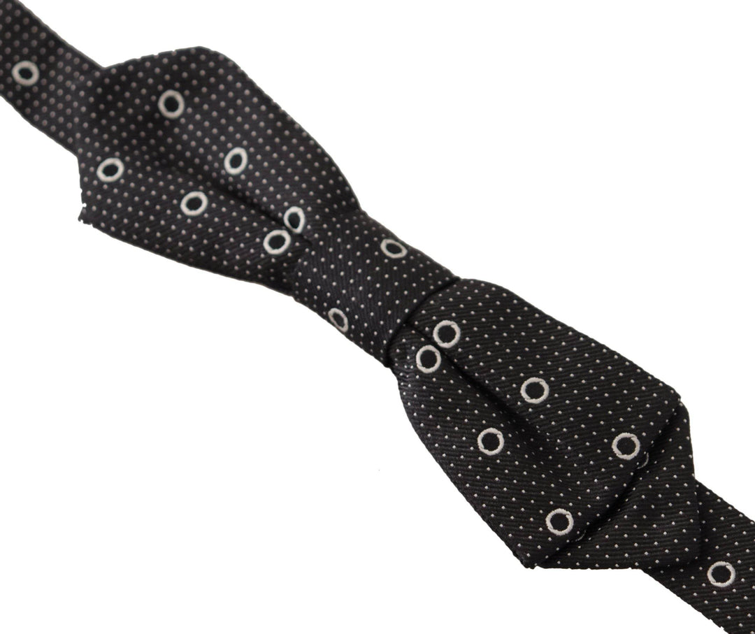 Dolce & Gabbana Polka Dot Seidenfliege in Schwarz und Weiß - Léoré